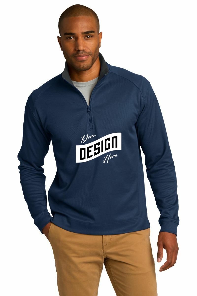 Port Authority ® Vertical Texture 1/4-Zip Pullover