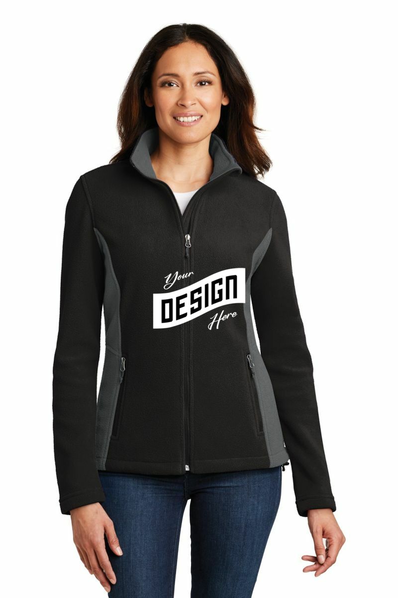  DISCONTINUED  Port Authority ®  Women's Colorblock Value Fleece Jacket