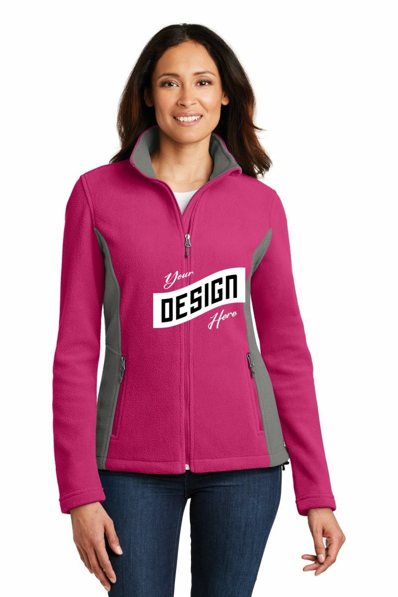 DISCONTINUED  Port Authority ®  Women's Colorblock Value Fleece Jacket