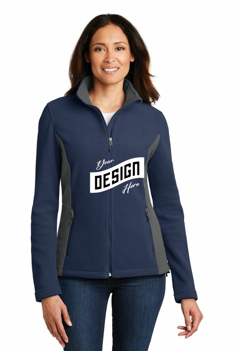  DISCONTINUED  Port Authority ®  Women's Colorblock Value Fleece Jacket