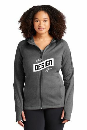 Sport-Tek ® Women's Tech Fleece Full-Zip Hooded Jacket