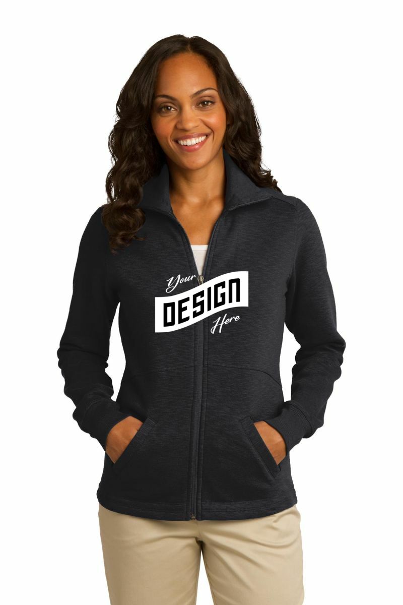 Port Authority ®  Women's Slub Fleece Full-Zip Jacket