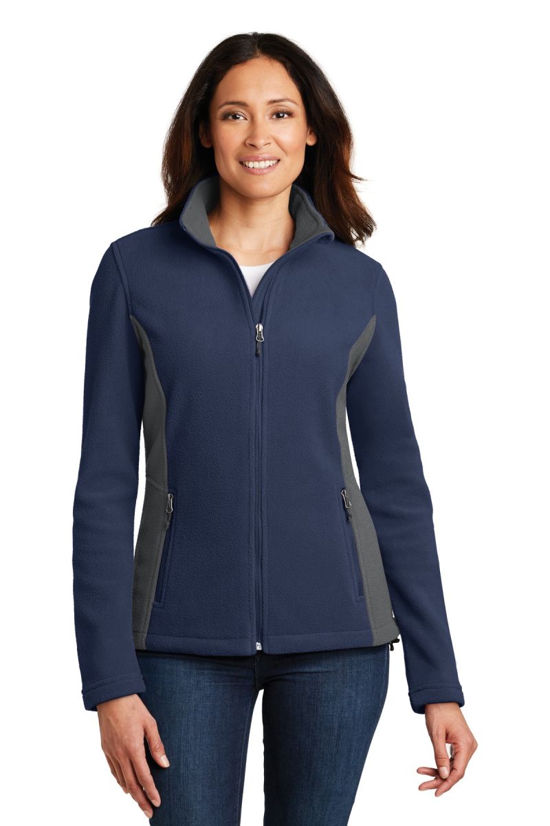  DISCONTINUED  Port Authority ®  Women's Colorblock Value Fleece Jacket