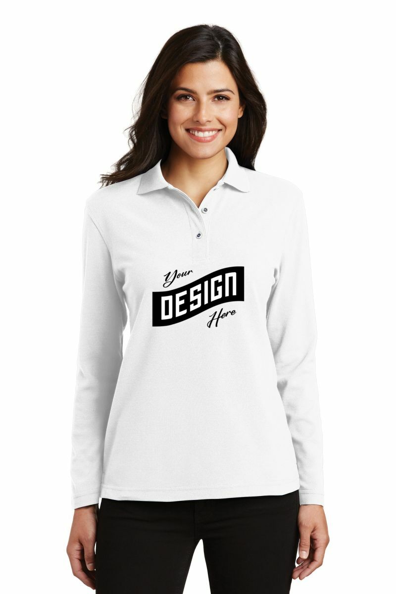 Port Authority ® Women's Silk Touch Long Sleeve Polo