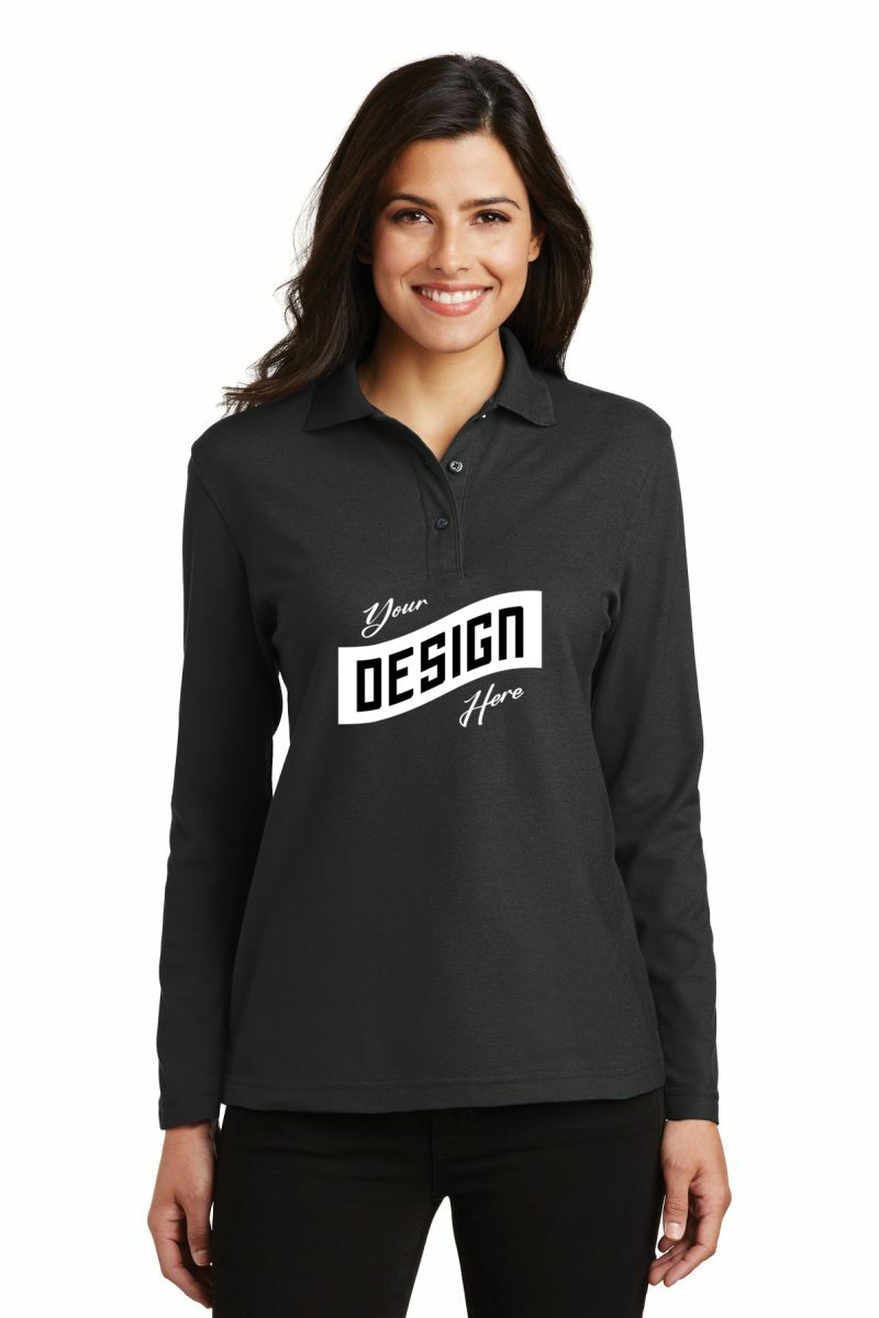 Port Authority ® Women's Silk Touch Long Sleeve Polo
