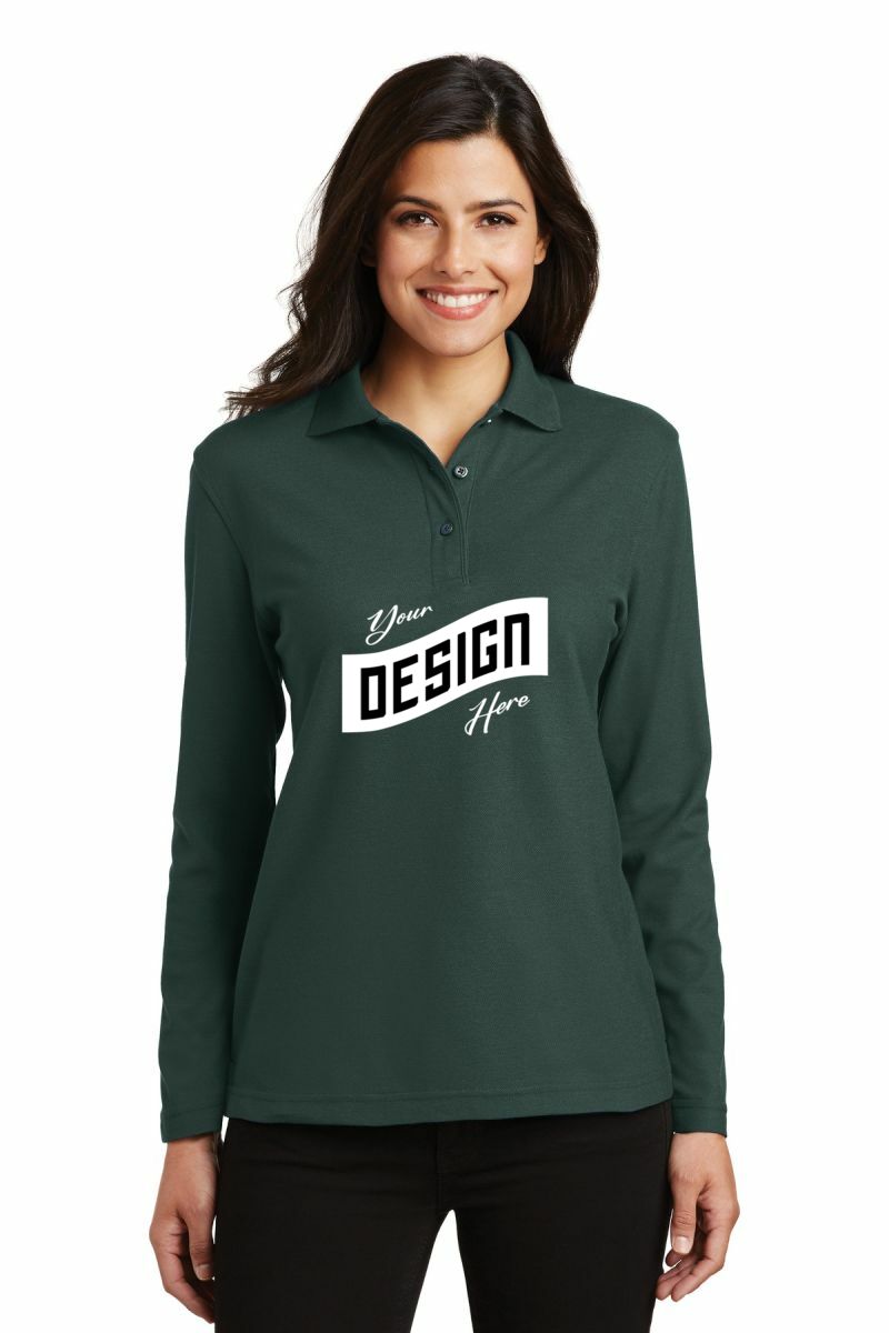 Port Authority ® Women's Silk Touch Long Sleeve Polo