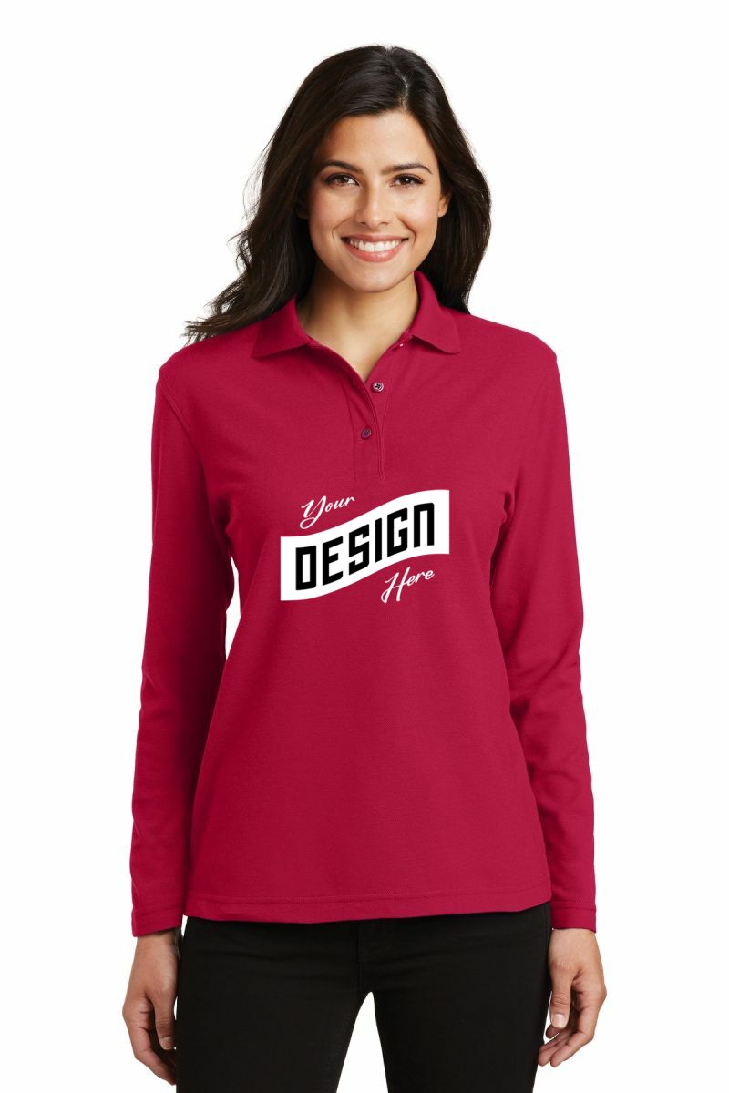 Port Authority ® Women's Silk Touch Long Sleeve Polo
