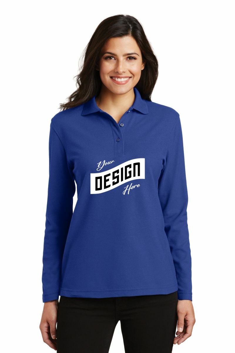 Port Authority ® Women's Silk Touch Long Sleeve Polo