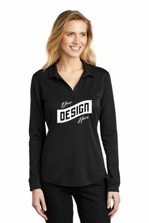 Port Authority ® Women's Silk Touch Performance Long Sleeve Polo