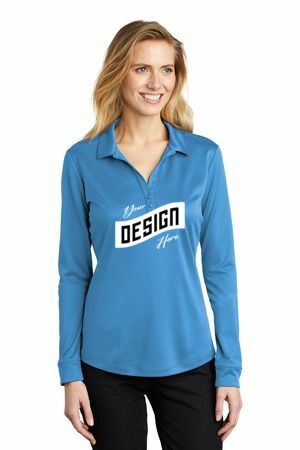 Port Authority ® Women's Silk Touch Performance Long Sleeve Polo