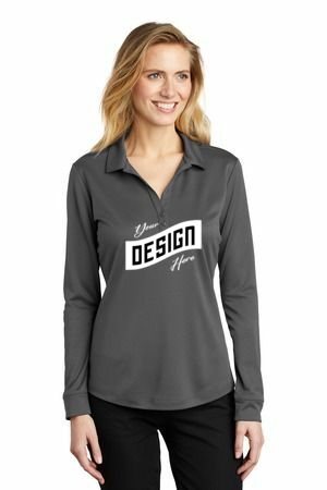Port Authority ® Women's Silk Touch Performance Long Sleeve Polo