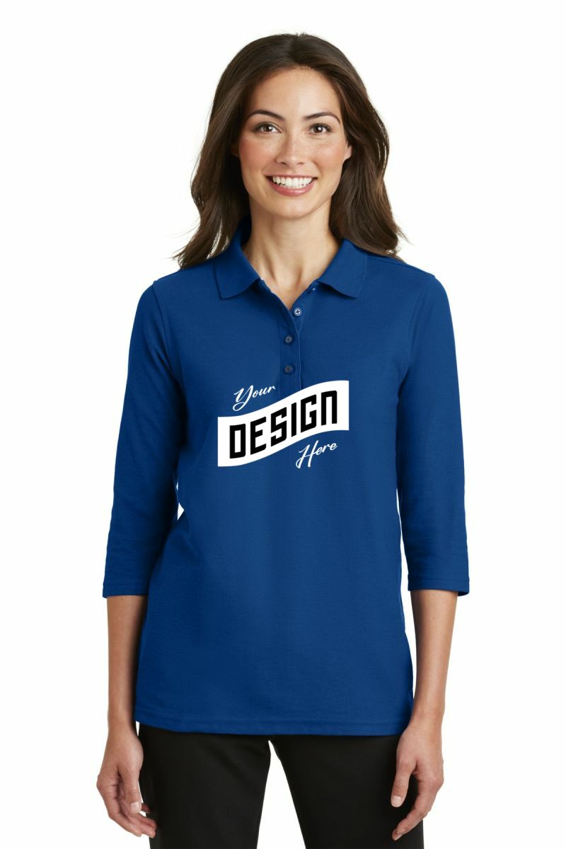 Port Authority ® Women's Silk Touch 3/4-Sleeve Polo