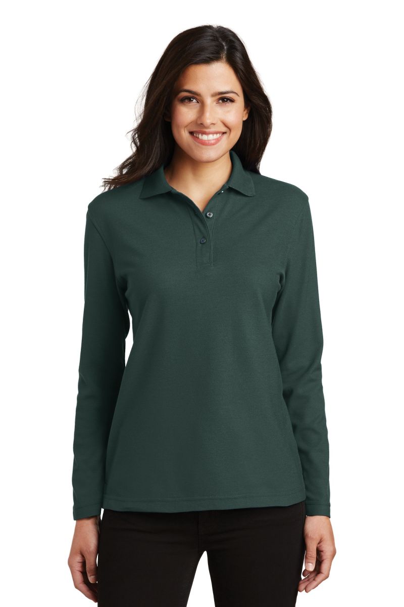 Port Authority ®  Women's Silk Touch™ Long Sleeve Polo