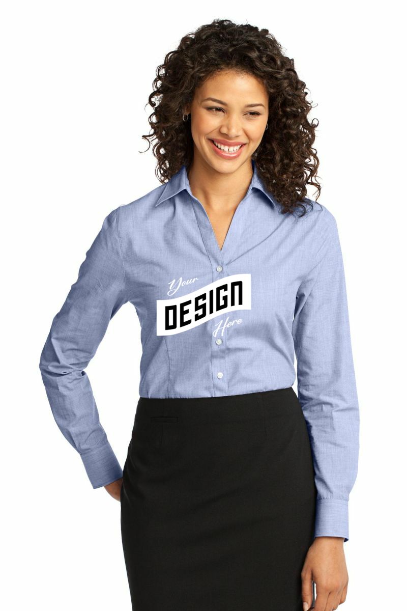 Port Authority ® Women's Crosshatch Easy Care Shirt