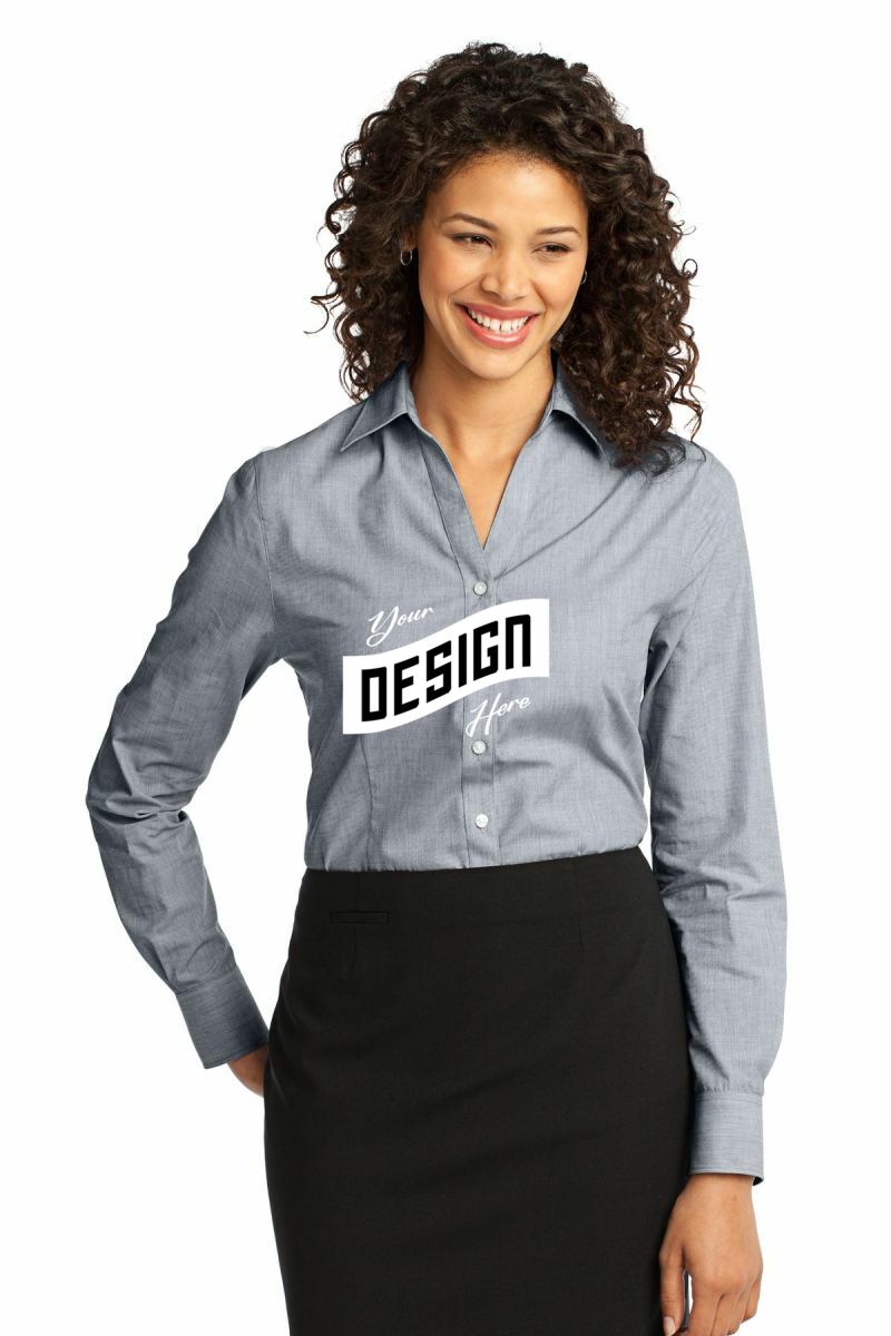Port Authority ® Women's Crosshatch Easy Care Shirt