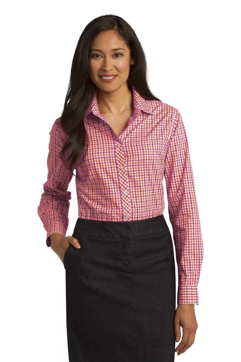 Port Authority ®  Ladies Long Sleeve Gingham Easy Care Shirt
