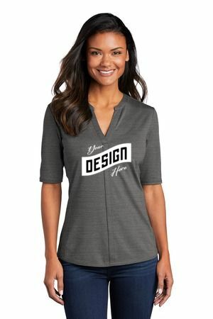 Port Authority ® Women's Stretch Heather Open Neck Top LK583