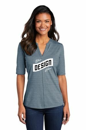Port Authority ® Women's Stretch Heather Open Neck Top LK583