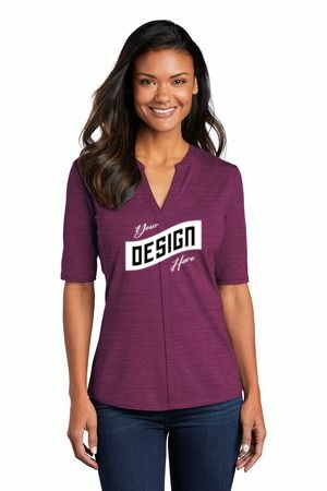 Port Authority ® Women's Stretch Heather Open Neck Top LK583