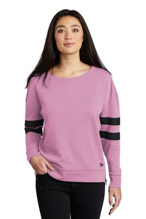  DISCONTINUED  New Era  ®  Ladies Tri-Blend Fleece Varsity Crew LNEA513