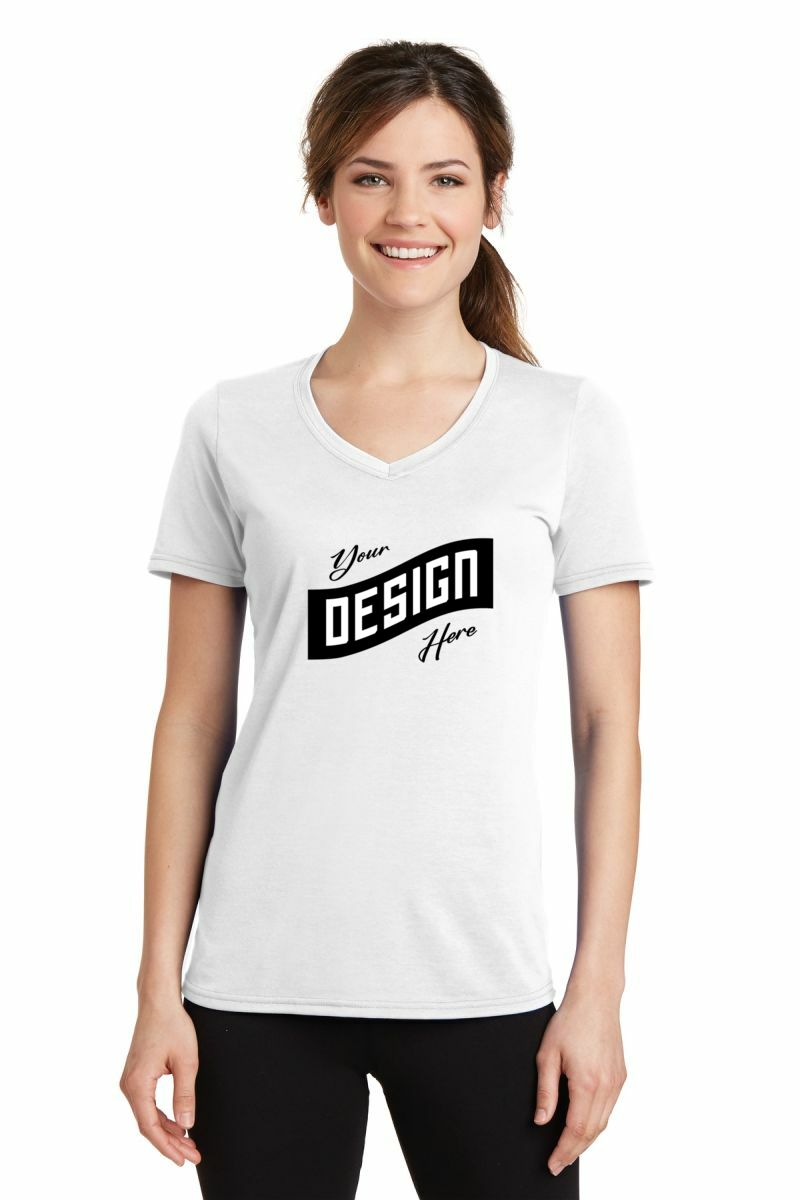 Port & Company ® Women's Performance Blend V-Neck Tee
