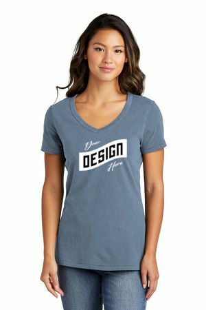 Port & Company ® Women's Beach Wash ® Garment-Dyed V-Neck Tee LPC099V