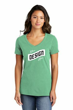 Port & Company ® Women's Beach Wash ® Garment-Dyed V-Neck Tee LPC099V