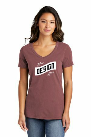 Port & Company ® Women's Beach Wash ® Garment-Dyed V-Neck Tee LPC099V