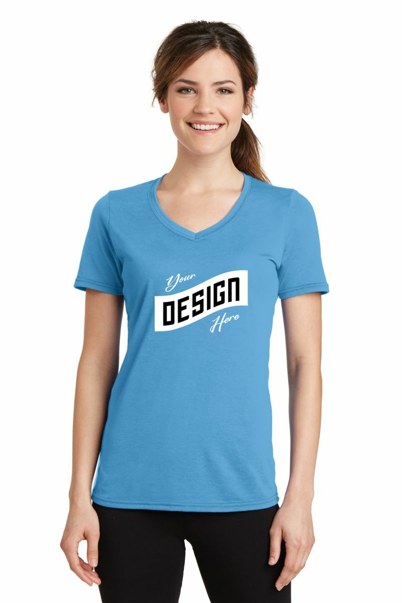 Port & Company ® Women's Performance Blend V-Neck Tee