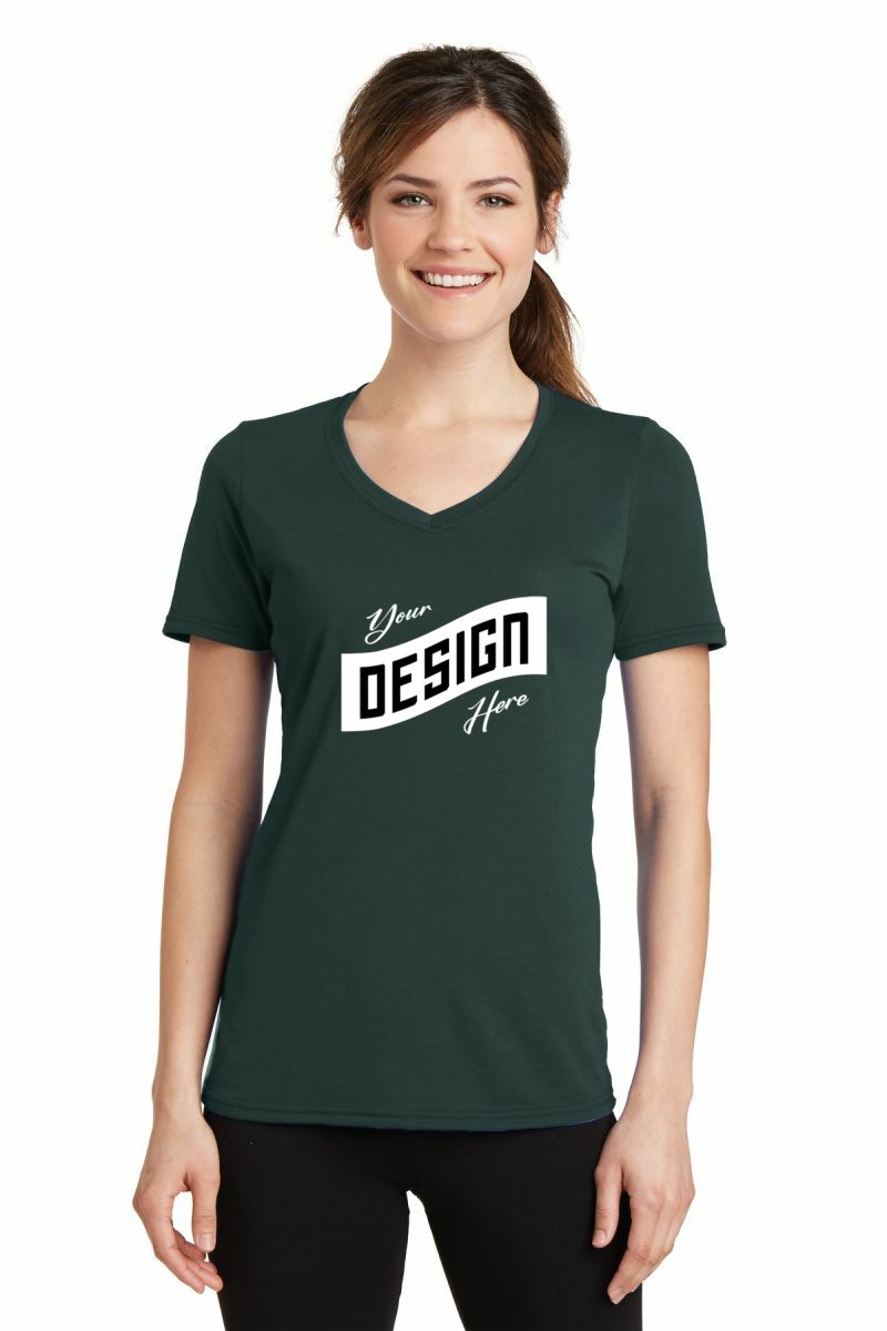 Port & Company ® Women's Performance Blend V-Neck Tee
