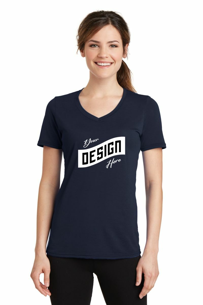 Port & Company ® Women's Performance Blend V-Neck Tee