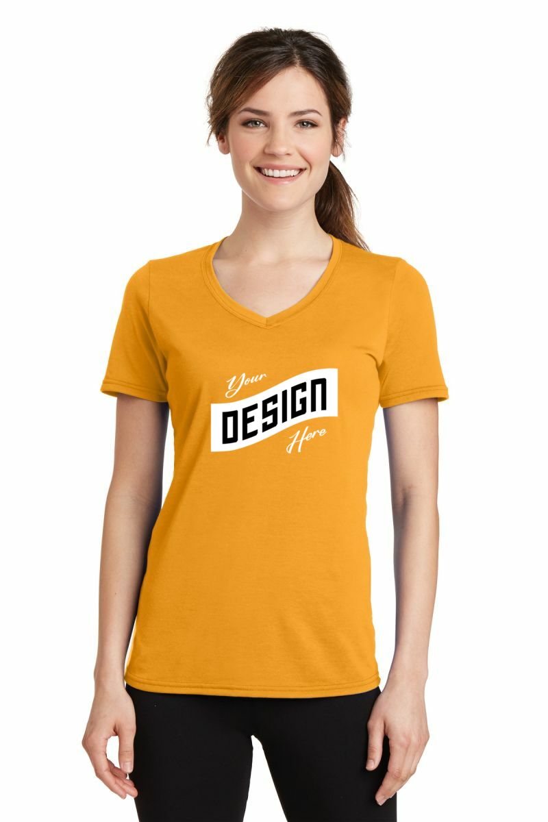 Port & Company ® Women's Performance Blend V-Neck Tee