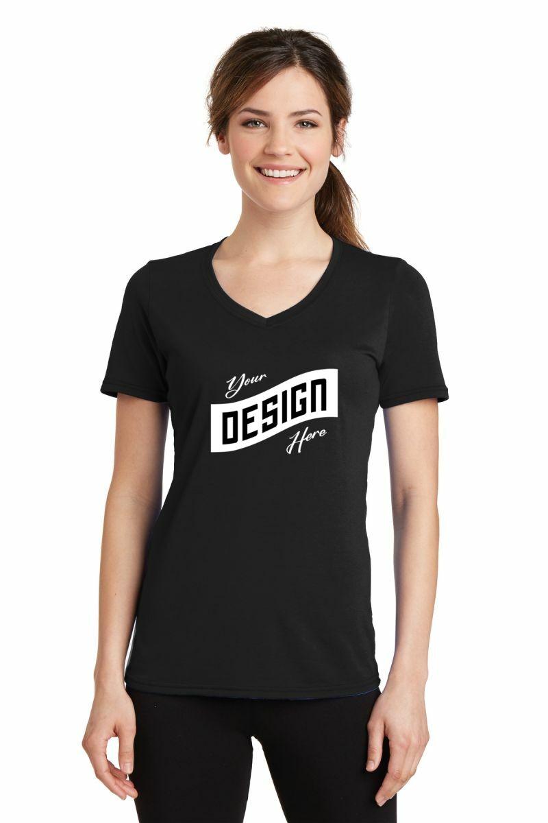 Port & Company ® Women's Performance Blend V-Neck Tee