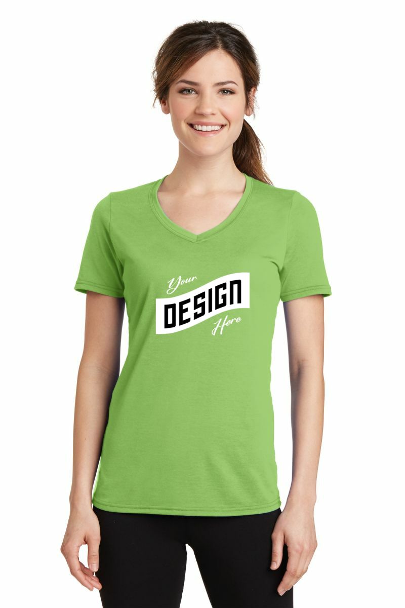Port & Company ® Women's Performance Blend V-Neck Tee