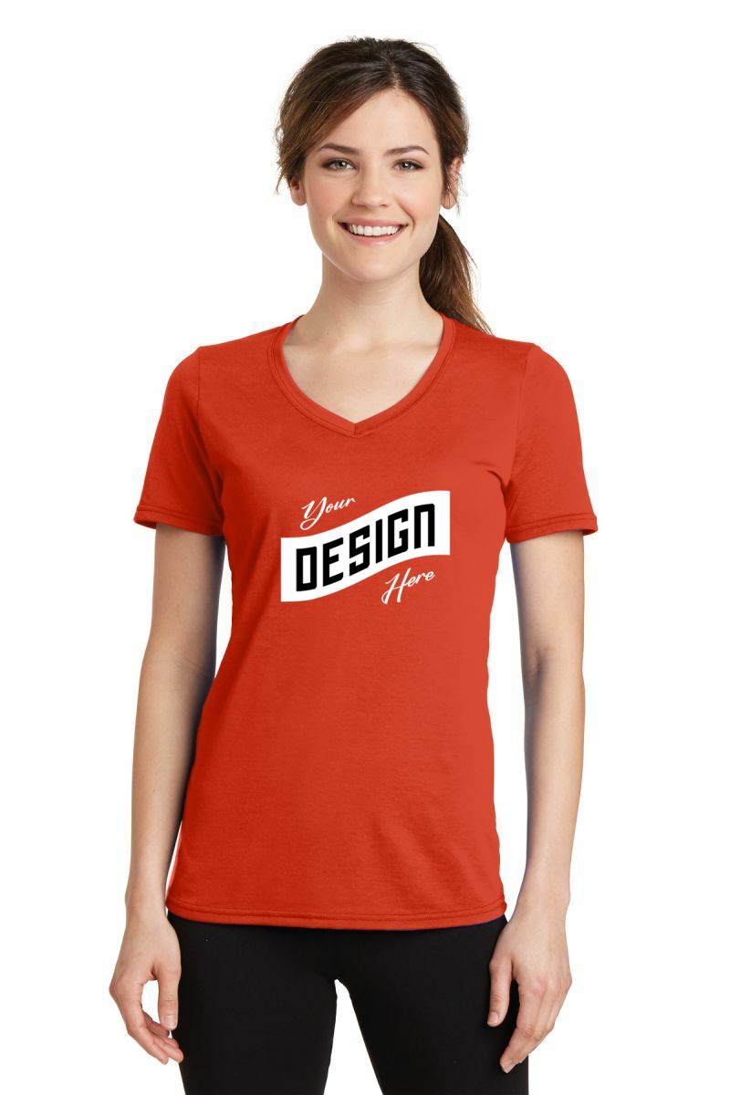 Port & Company ® Women's Performance Blend V-Neck Tee