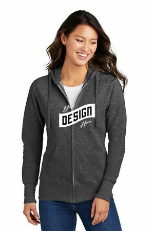 Port & Co   Women's Core Fleece Full-Zip Hooded Sweatshirt