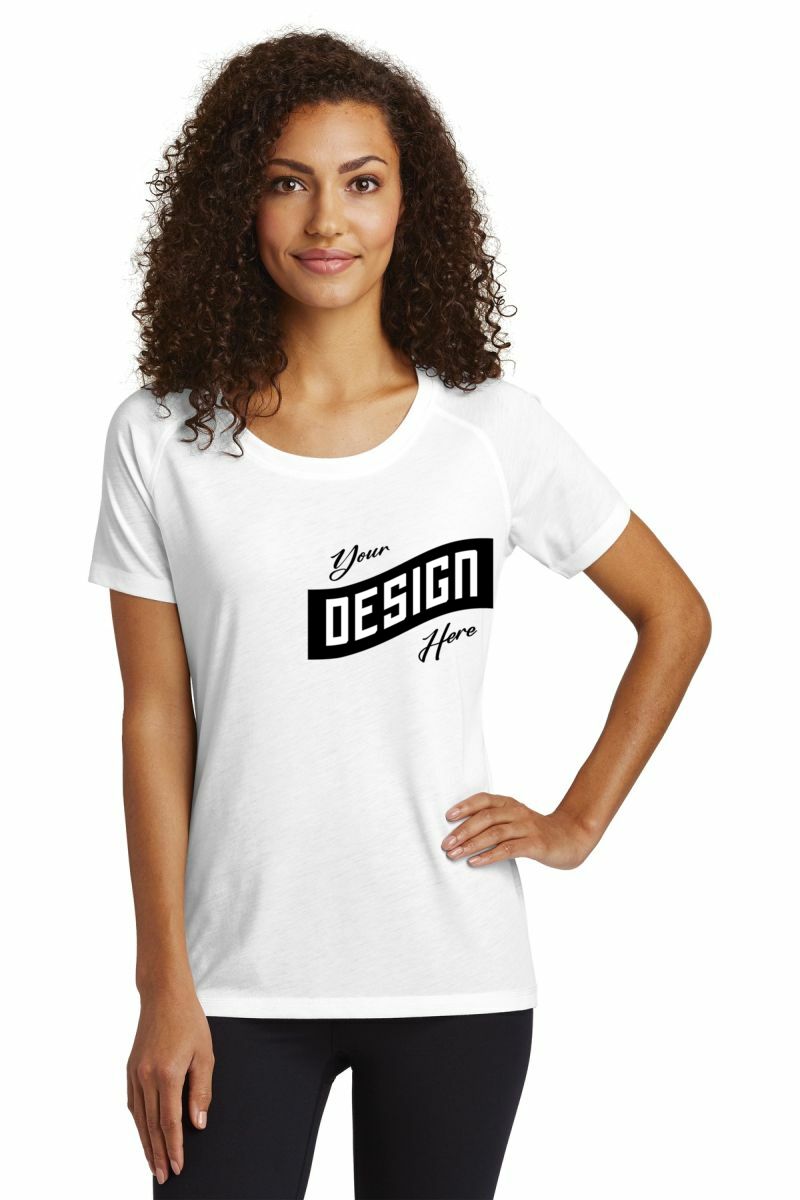 Sport-Tek ® Women's PosiCharge ® Tri-Blend Wicking Scoop Neck Raglan Tee