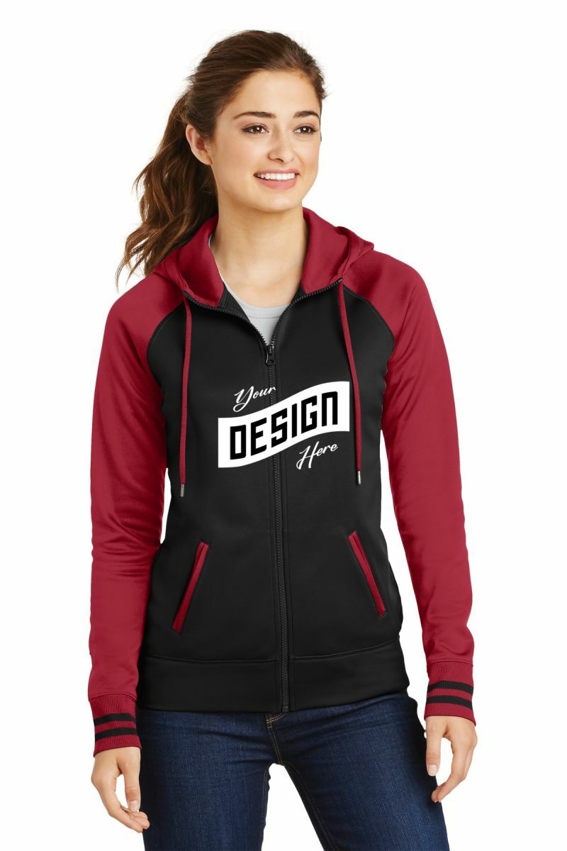 Sport-Tek ® Women's Sport-Wick ® Varsity Fleece Full-Zip Hooded Jacket