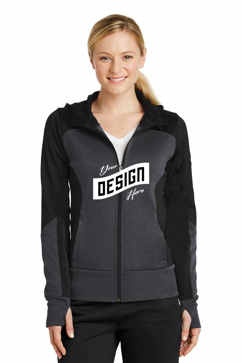 Sport-Tek ® Women's Tech Fleece Colorblock Full-Zip Hooded Jacket