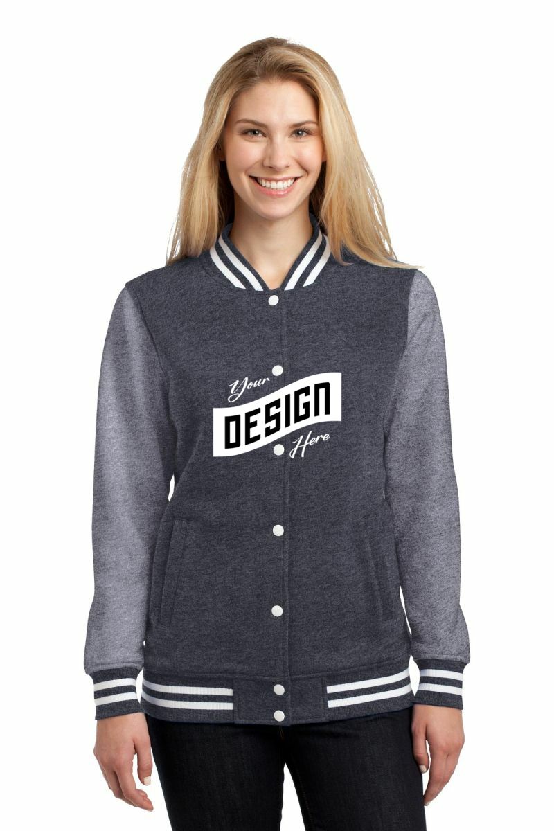 DISCONTINUED  Sport-Tek ®  Ladies Fleece Letterman Jacket