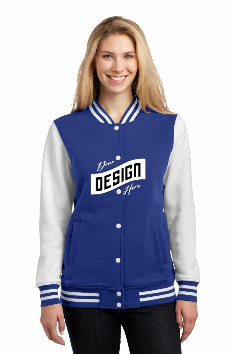  DISCONTINUED  Sport-Tek ®  Ladies Fleece Letterman Jacket