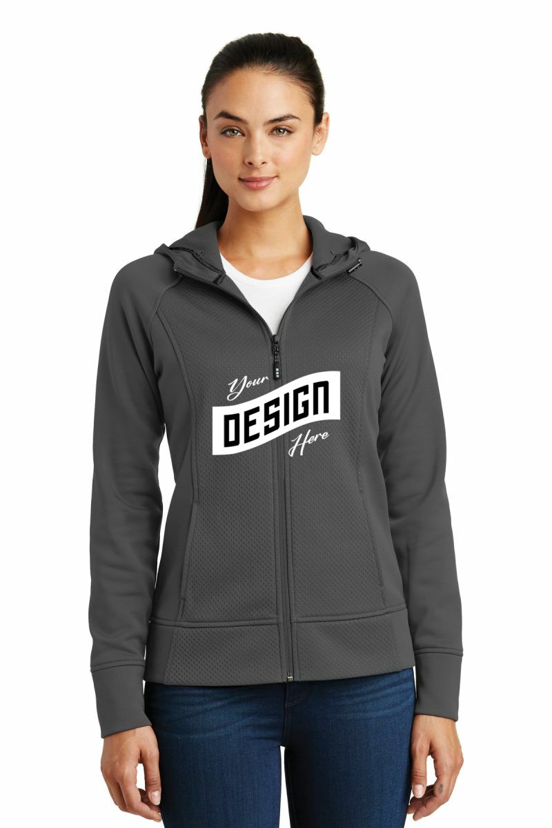  DISCONTINUED  Sport-Tek ®  Ladies Rival Tech Fleece Full-Zip Hooded Jacket