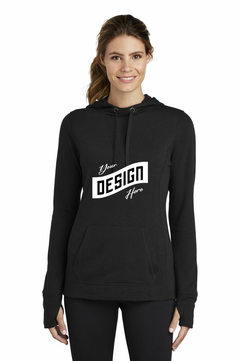 Sport-Tek ® Women's PosiCharge ® Tri-Blend Wicking Fleece Hooded Pullover