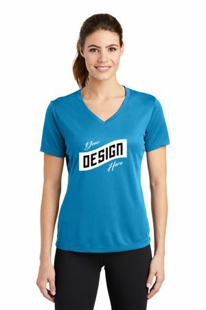 Sport-Tek ® Women's PosiCharge ® RacerMesh ® V-Neck Tee