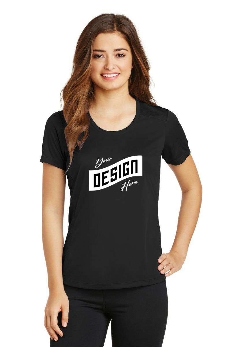 Sport-Tek ® Ladies PosiCharge ® Elevate Scoop Neck Tee