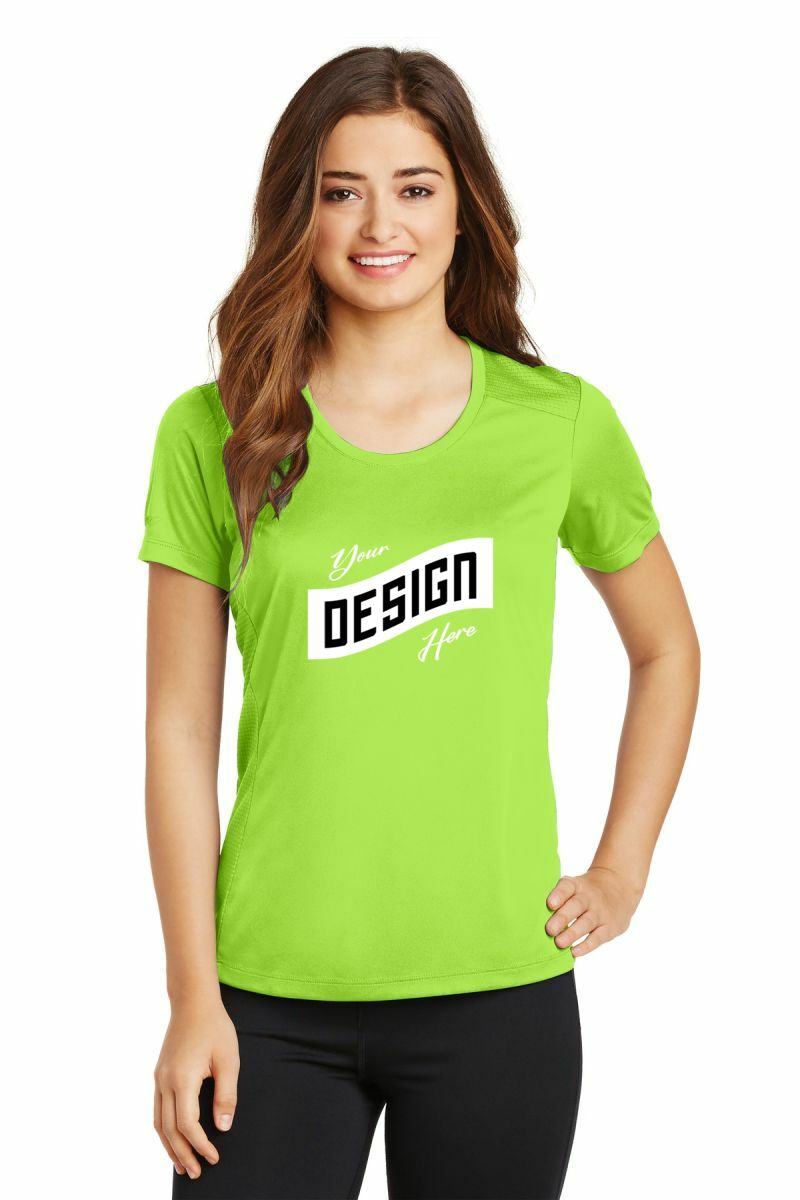 Sport-Tek ® Ladies PosiCharge ® Elevate Scoop Neck Tee