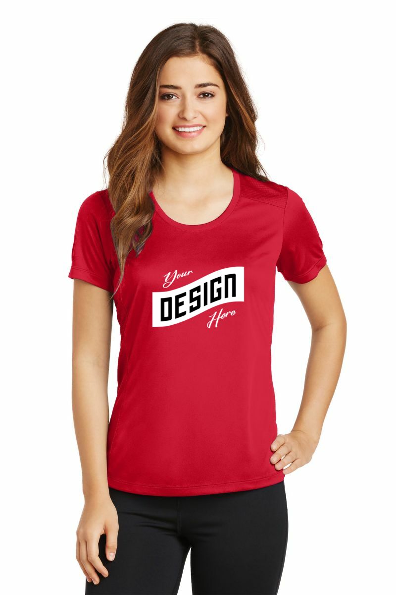 Sport-Tek ® Ladies PosiCharge ® Elevate Scoop Neck Tee