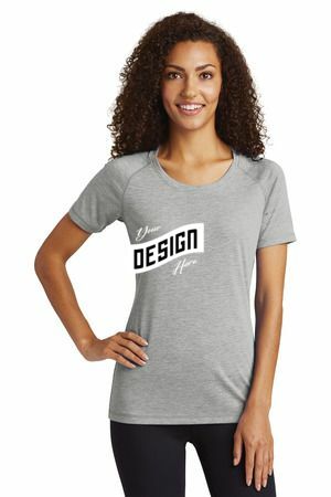 Sport-Tek ® Women's PosiCharge ® Tri-Blend Wicking Scoop Neck Raglan Tee