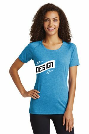 Sport-Tek ® Women's PosiCharge ® Tri-Blend Wicking Scoop Neck Raglan Tee