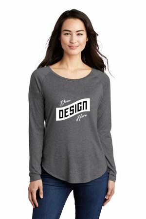 Sport-Tek ® Women's PosiCharge ® Long Sleeve Tri-Blend Wicking Scoop Neck Raglan Tee LST400LS
